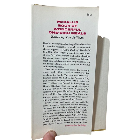 1972 McCALL'S BOOK OF WONDERFUL ONE-DISH MEALS mid-century cooking - Picture 6 of 7